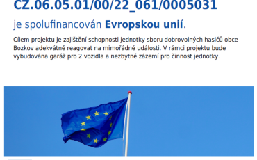Přístavba garáží pro JSDH Bozkov 