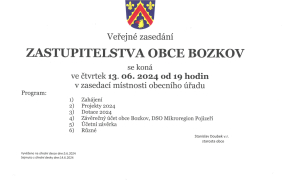 Zasedání zastupitelstva obce