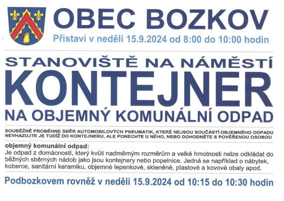 Sběr nebezpečných složek komunálního odpadu